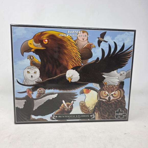 Raptors Jigsaw Puzzle by Rextooth Studios Sealed 500 Pieces - Picture 1 of 5